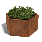Jardiniere hexagonale