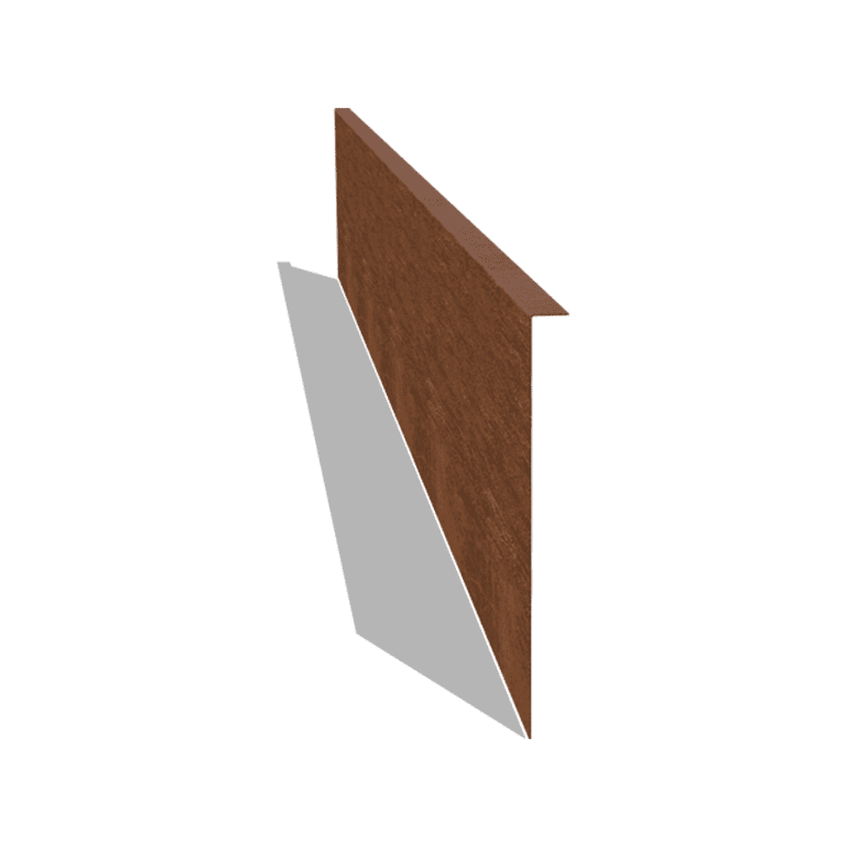 Separator de gazon din oțel corten în unghi 34 cm (lungime 240 cm)