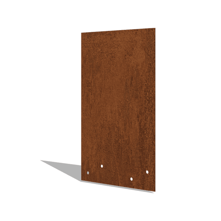 Placă de cuplare formă dreaptă oțel corten înalt 34 - 37,5 cm