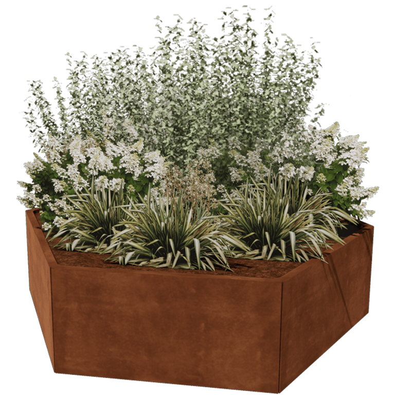 Jardinieră din oțel corten Denver 100