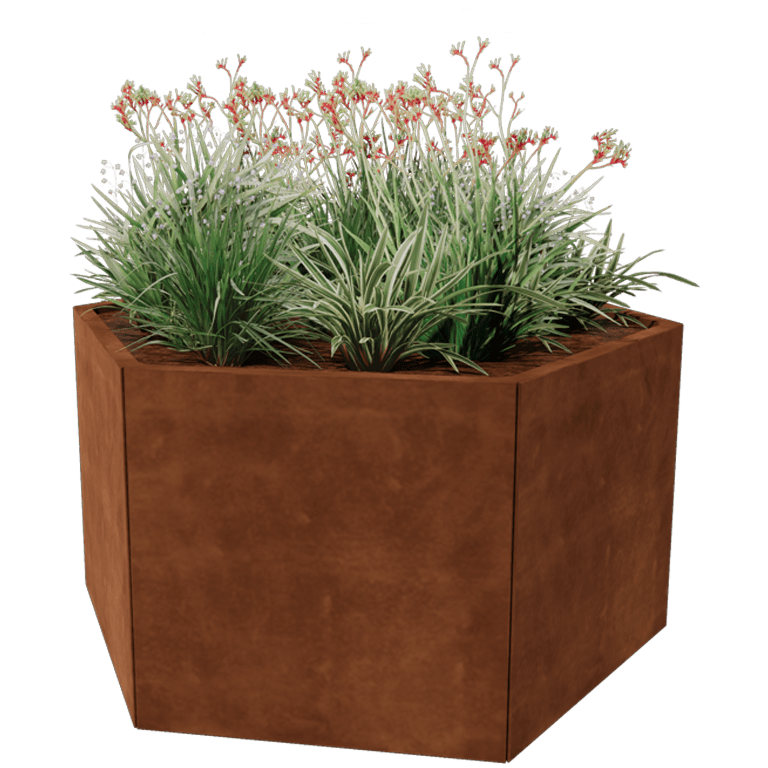 Jardinieră din oțel corten Denver 70