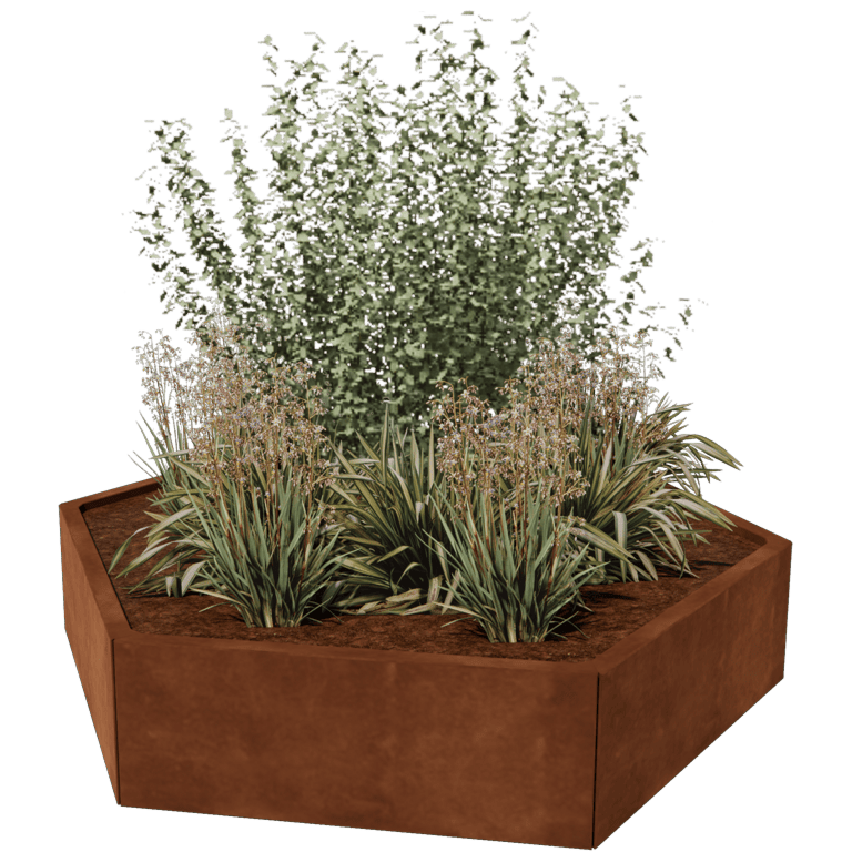 Jardinieră din oțel corten Denver 80