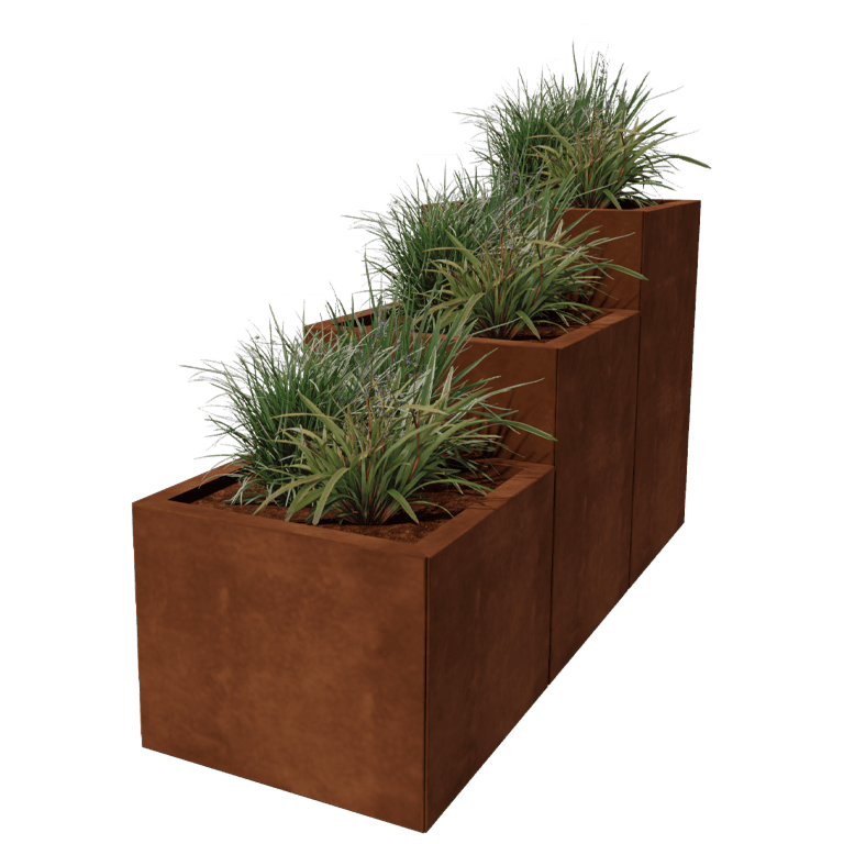 Jardinieră din oțel corten Miami special III 50