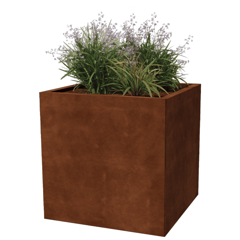 Jardinieră din oțel corten Miami 70 x 70 cm