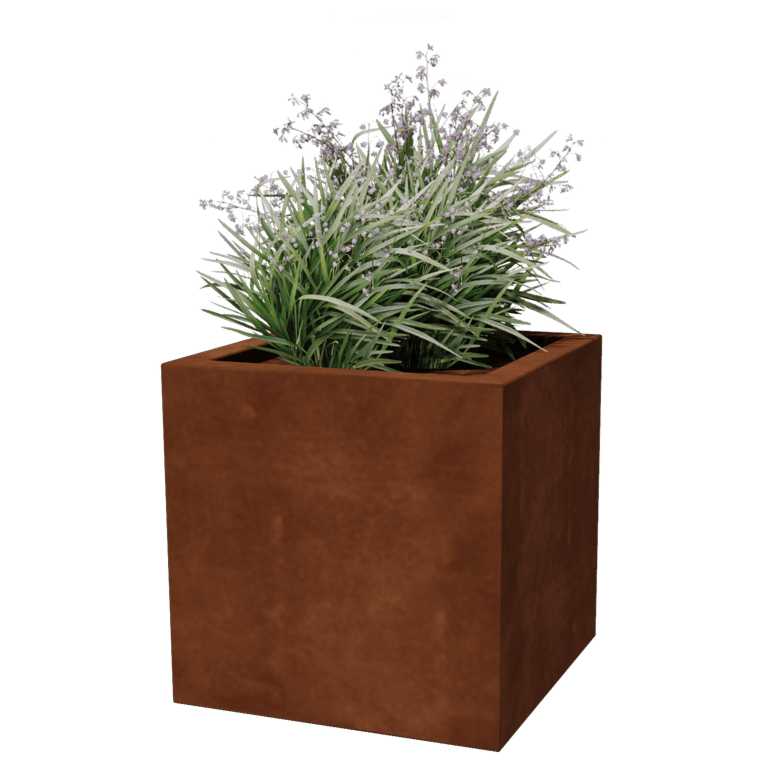 Jardiniere sudată din oțel corten Montana 50 x 50 x 50 cm