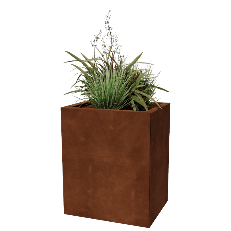 Jardinieră din oțel corten Texas 40 x 50 cm