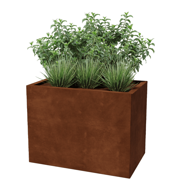 Jardinieră din oțel corten Texas 50 x 80 cm
