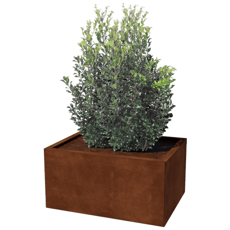 Jardinieră din oțel corten Texas 60 x 80 cm
