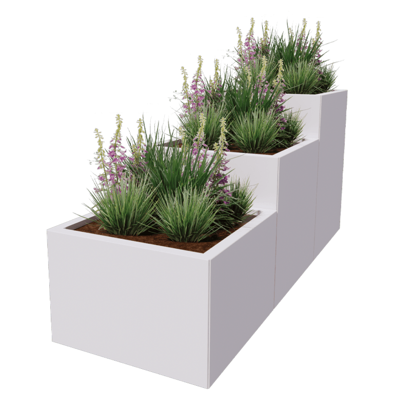 Jardinieră din oțel acoperit cu pulbere Miami special III 60