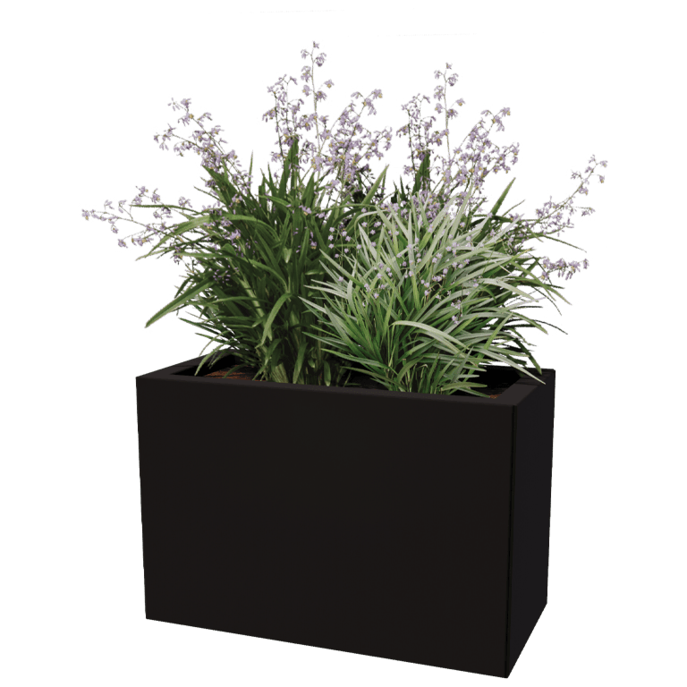 Jardinieră din oțel acoperit cu pulbere Texas 30 x 60 cm