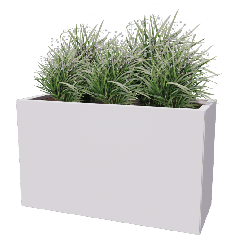 Jardinieră din oțel acoperit cu pulbere Texas 40 x 100 cm