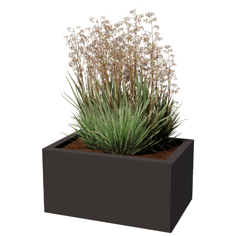 Jardinieră din oțel acoperit cu pulbere Texas 40 x 60 cm
