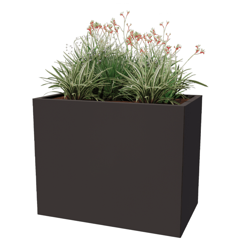 Jardinieră din oțel acoperit cu pulbere Texas 60 x 100 cm