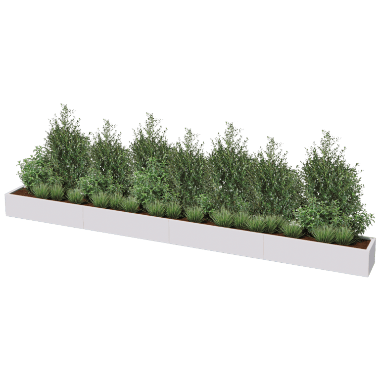 Jardinieră din oțel acoperit cu pulbere Texas xxl 480 x 40 cm
