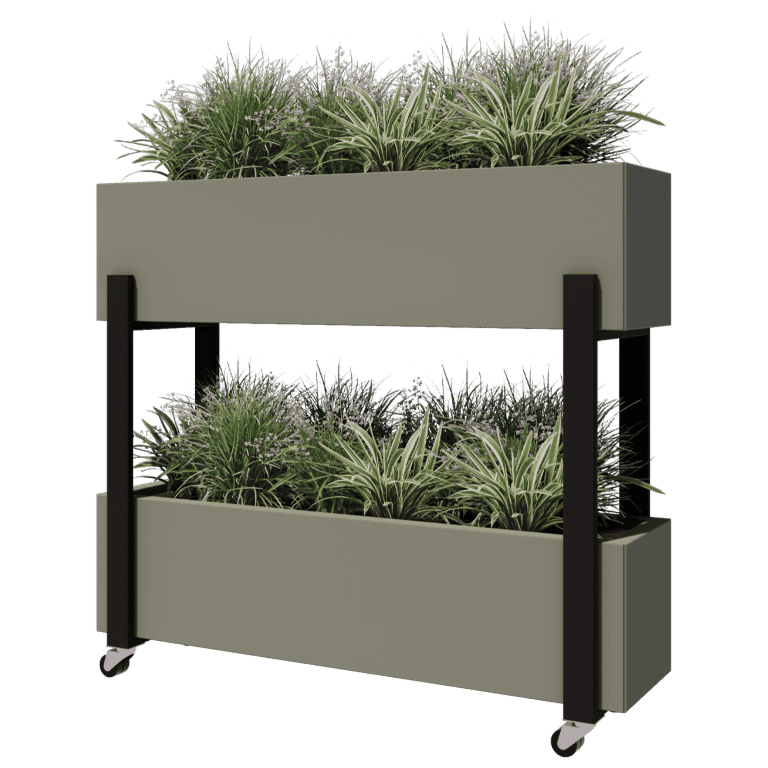 Negru jardinieră verticală 80 cm