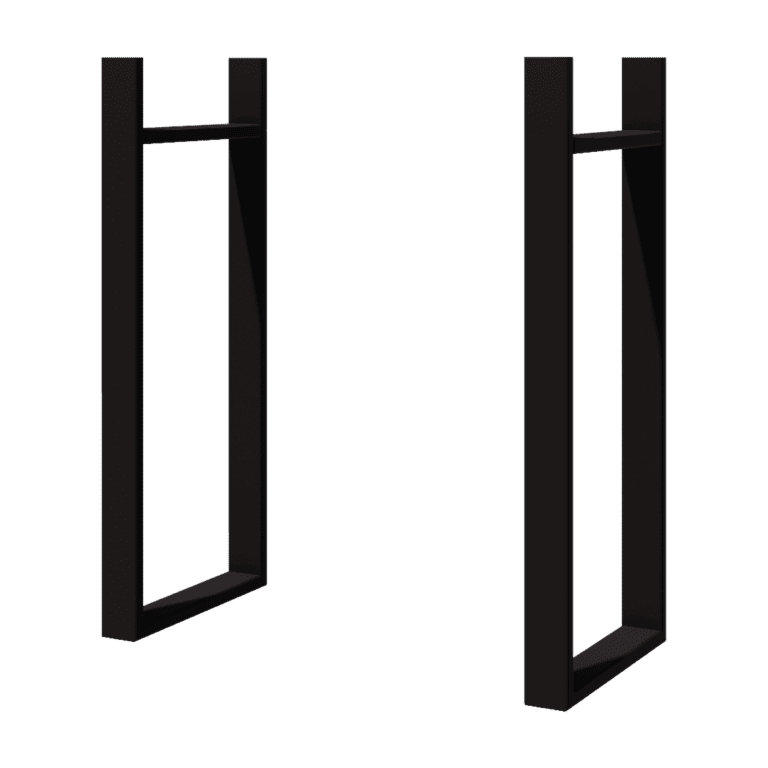 Negru jardinieră verticală 80 cm