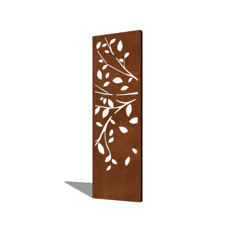 Panou de grădină din oțel corten copac partea 2 60 x 6 x 190 cm