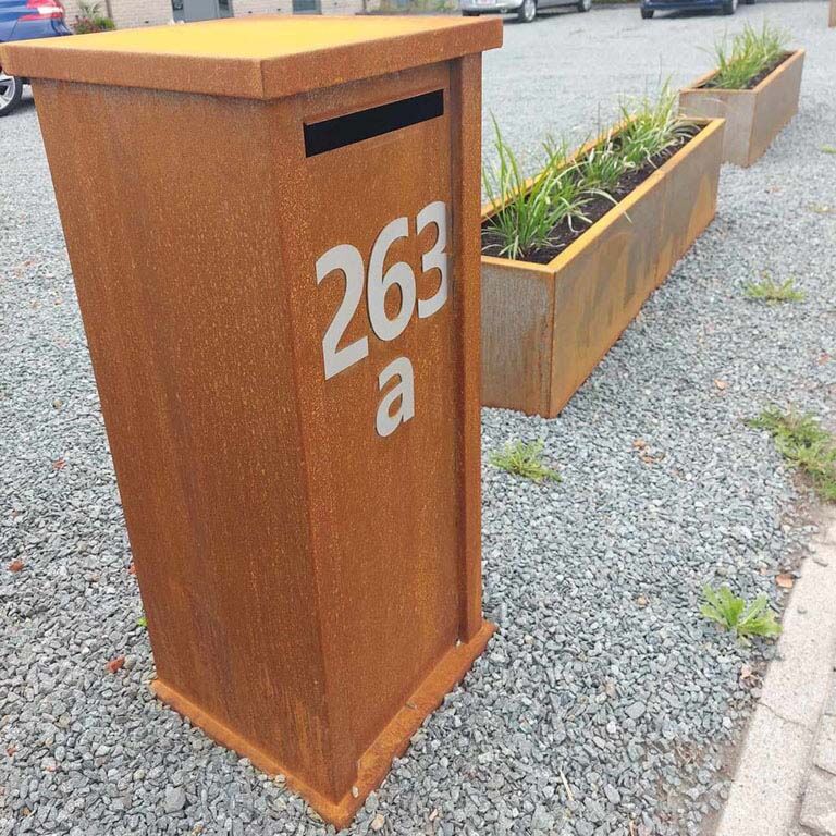 Cutie poștală din oțel corten Arizona Tip S