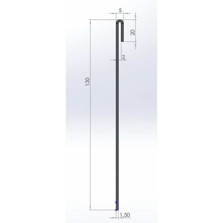 Separator de gazon din oțel galvanizat formă aplatizată 13 cm set complet per 24 metri