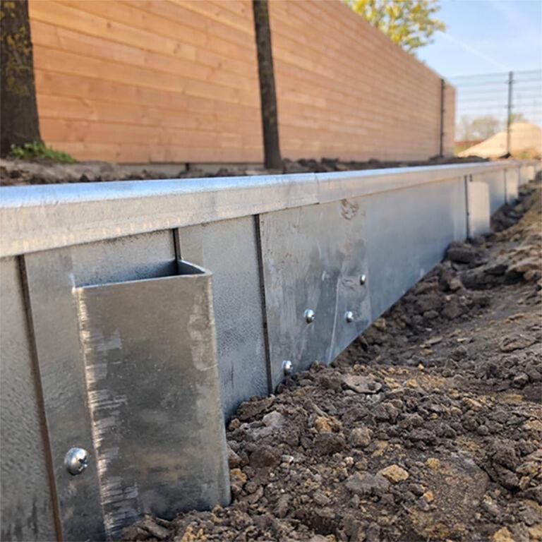 placă de cuplare formă dreaptă Oțel Corten mediu 22 - 25 cm