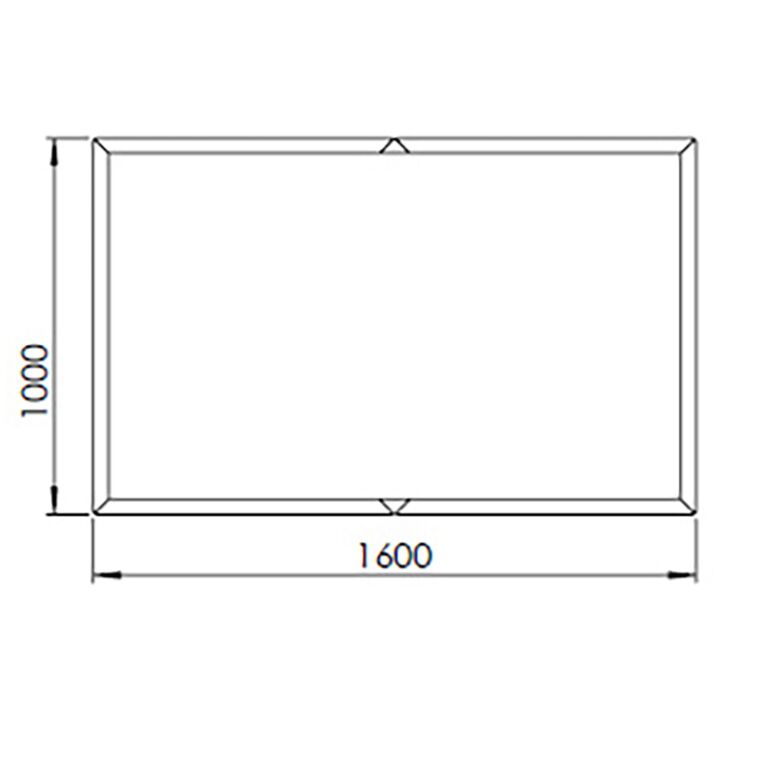 Jardinieră din oțel acoperit cu pulbere Texas xxl 160 x 100 cm