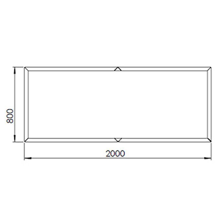 Jardinieră din oțel corten Texas xxl 200 x 80 cm