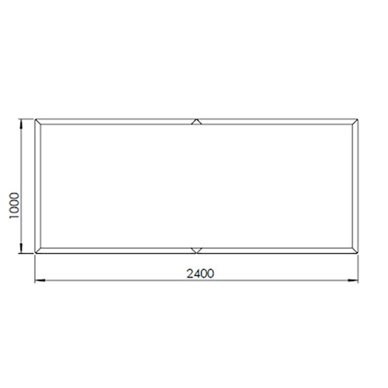 Jardinieră din oțel corten Texas xxl 240 x 100 cm