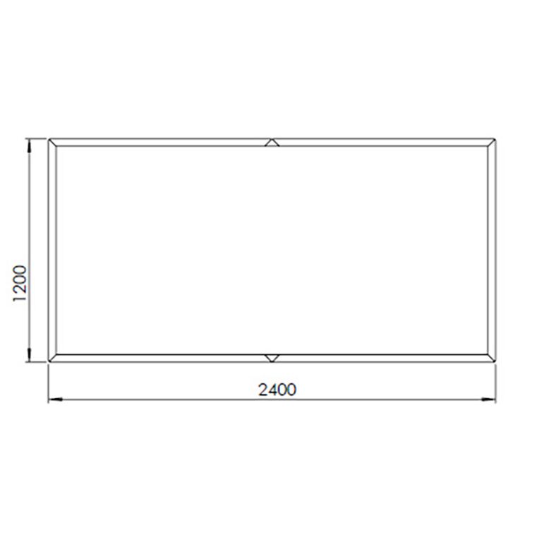 Jardinieră din oțel corten Texas xxl 240 x 120 cm