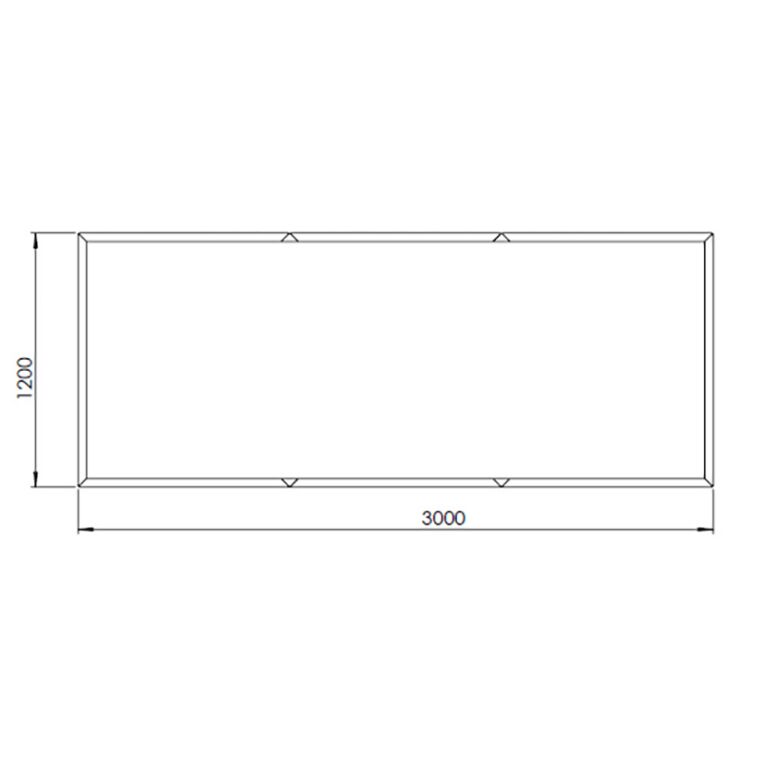 Jardinieră din oțel acoperit cu pulbere Texas xxl 300 x 120 cm