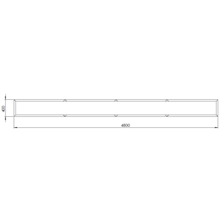 Jardinieră din oțel acoperit cu pulbere Texas xxl 480 x 40 cm