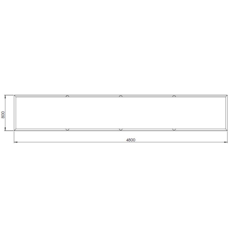 Jardinieră din oțel acoperit cu pulbere Texas xxl 480 x 80 cm
