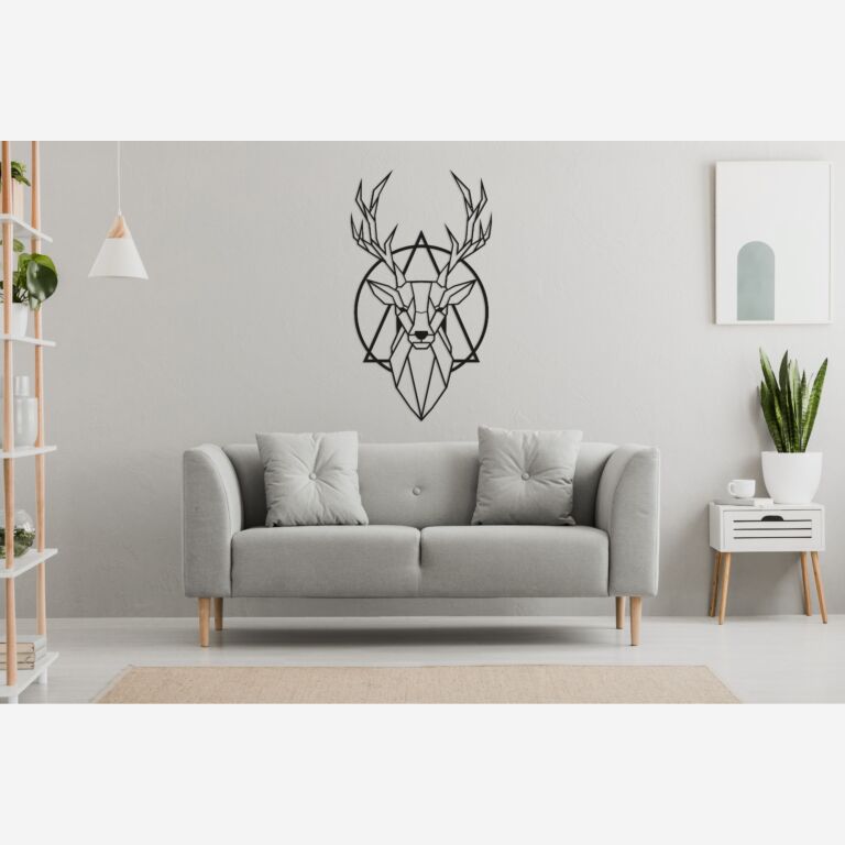 Decor de perete din metal Cerb 2.0