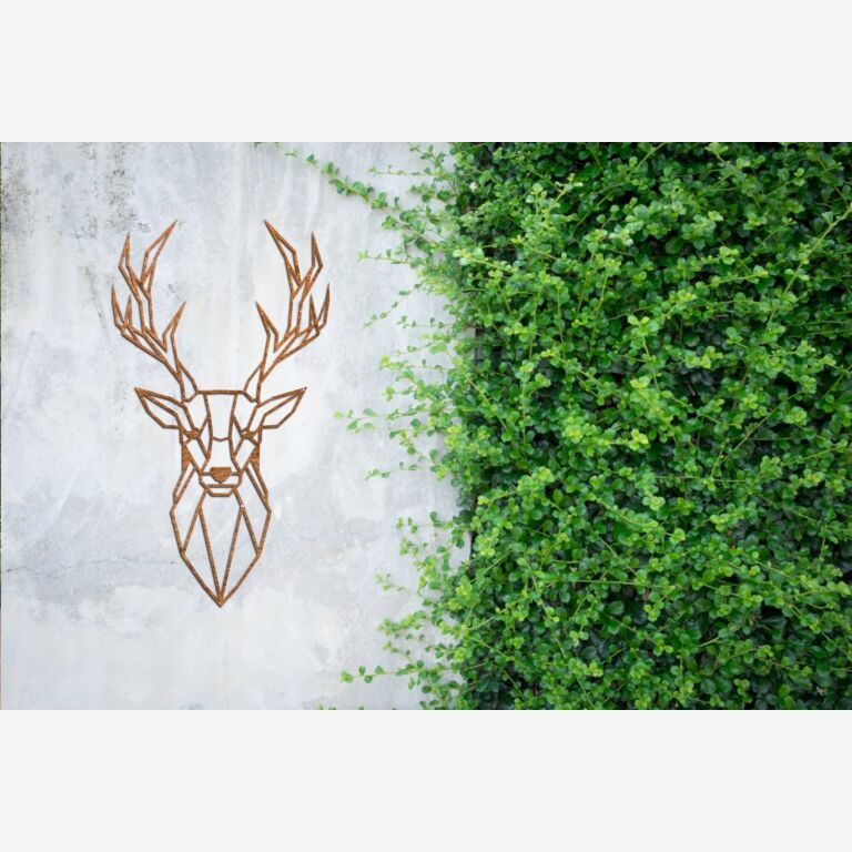 Decor de perete din oțel corten Cerb 1.0