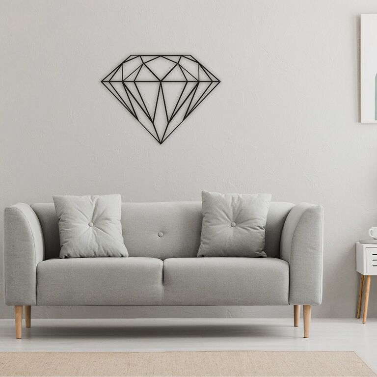 Decor de perete din metal Diamant *OP=OP