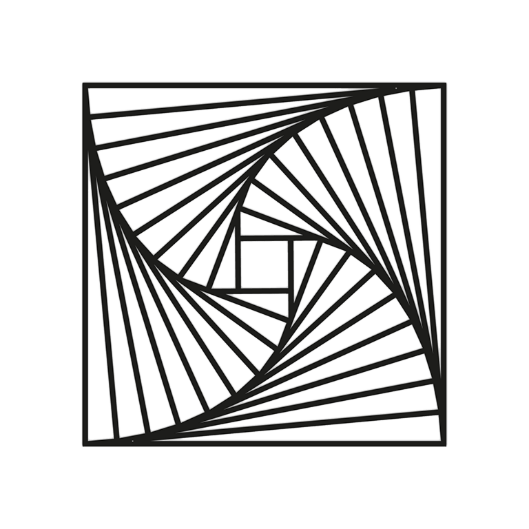 Decor de perete din metal Forme geometrice 3.0