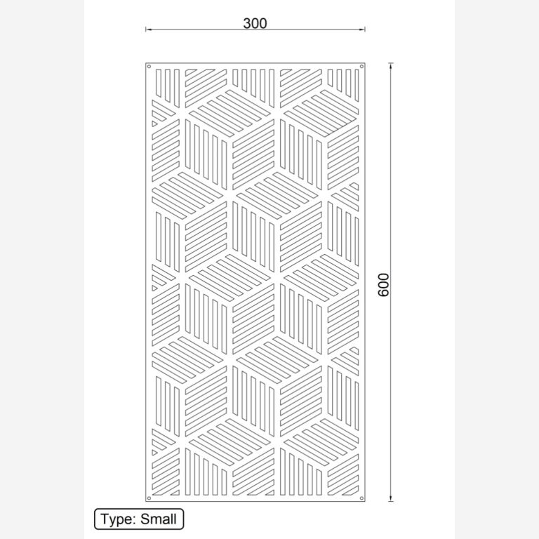 Decor de perete din metal Forme geometrice 1.0 *OP=OP