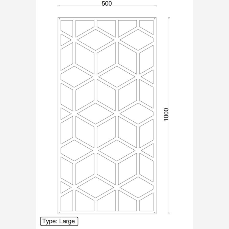 Decor de perete din metal Forme geometrice 2.0