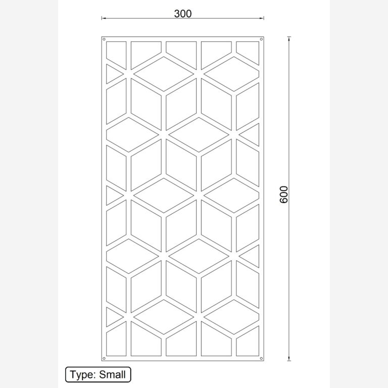 Decor de perete din metal Forme geometrice 2.0