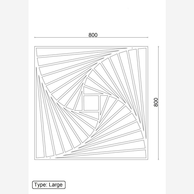 Decor de perete din metal Forme geometrice 3.0