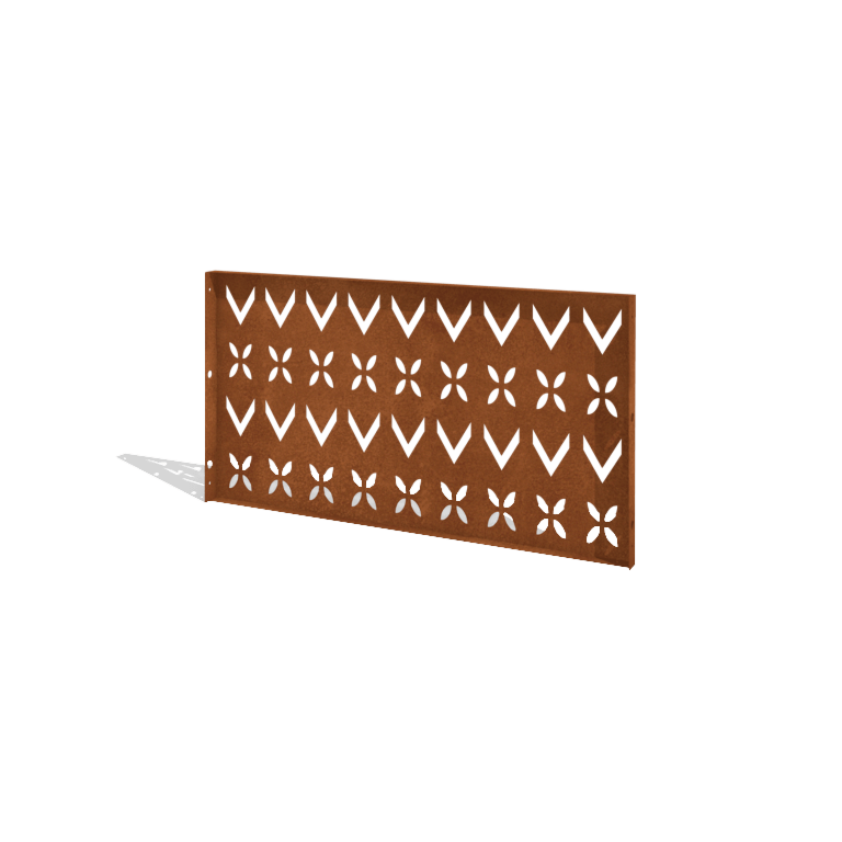 Gardă din oțel corten H panou V 120 x 63,3 cm