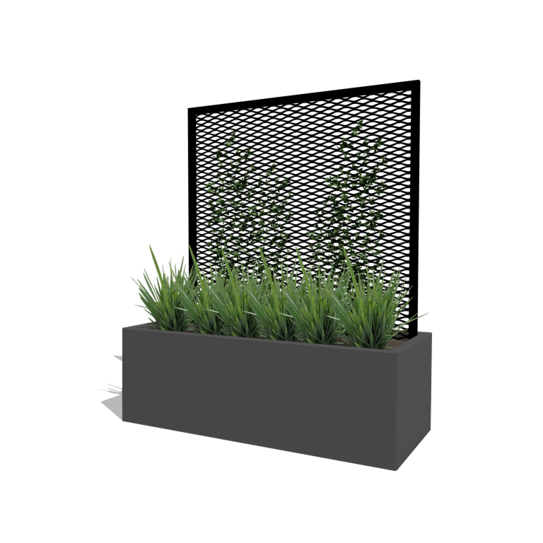 Negru spalier pentru plante cățărătoare 120 x 50 cm
