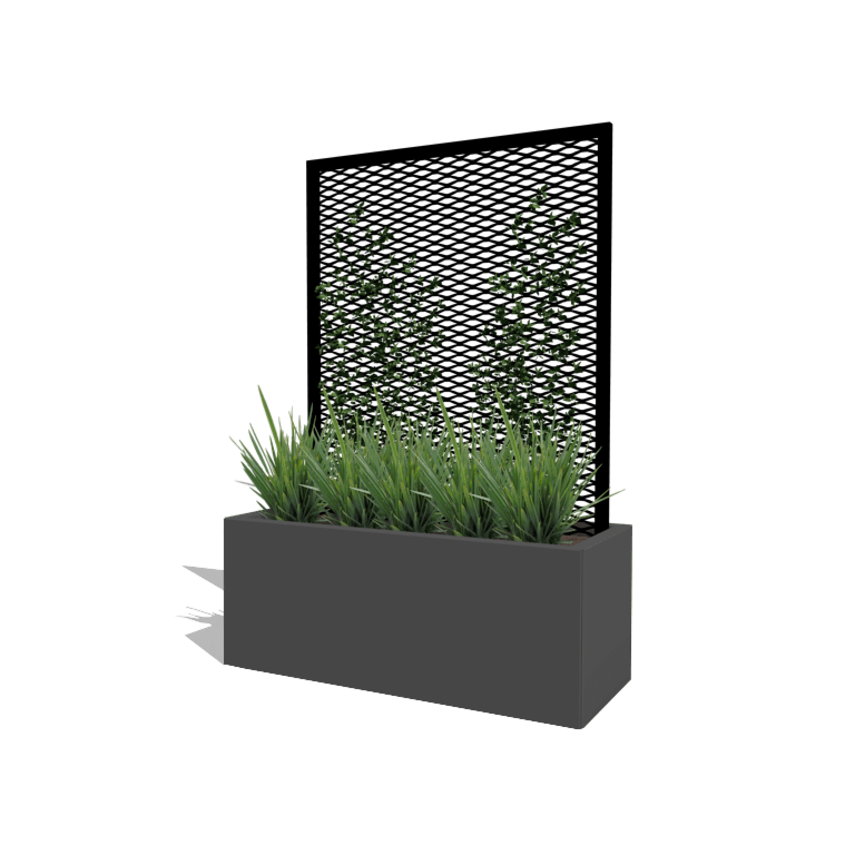 Negru spalier pentru plante cățărătoare 100 x 50 cm