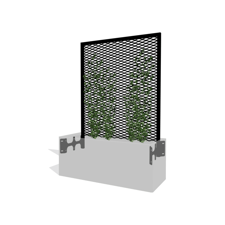 Negru spalier pentru plante cățărătoare 100 x 50 cm