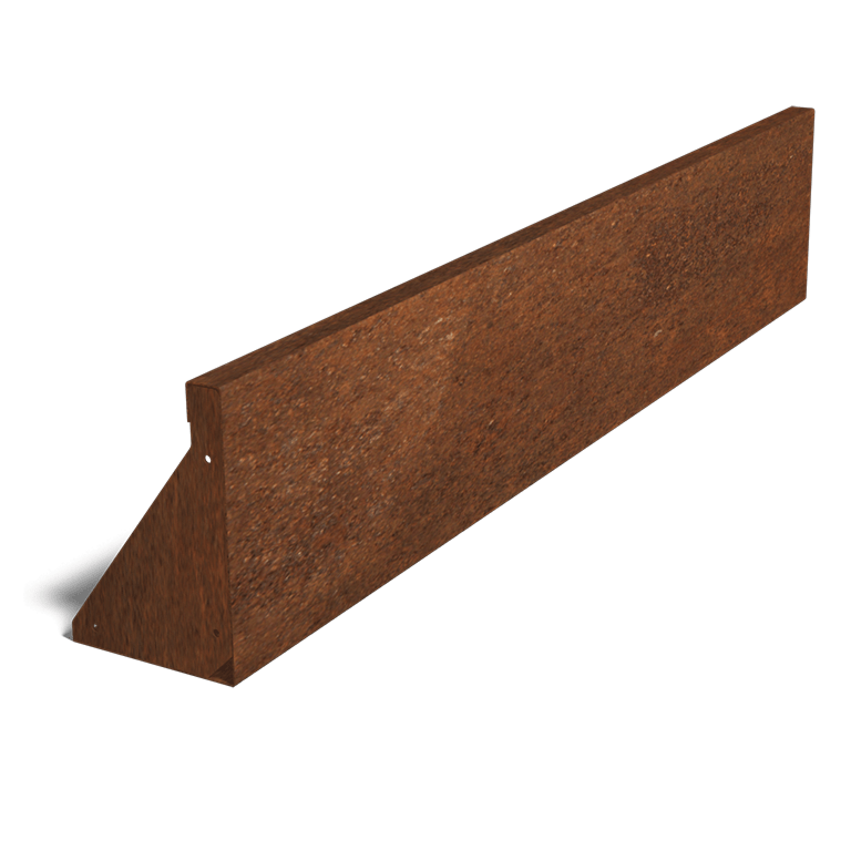 Perete de susținere din oțel corten formă dreaptă 150 cm (înălțime 30 cm)