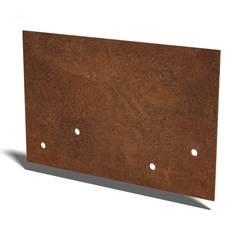 placă de cuplare formă dreaptă Oțel Corten mediu 22 - 25 cm