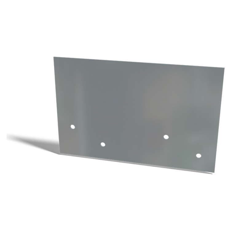 Placă de cuplare formă dreaptă strat din oțel galvanizat 12 - 15 cm