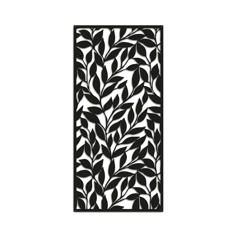 Decor de perete din metal Frunze