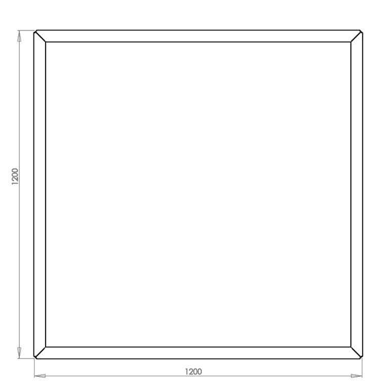Jardinieră din oțel corten Miami 120 x 120 cm