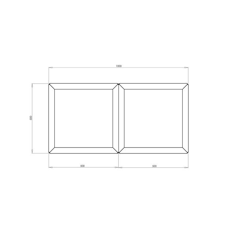 Jardinieră din oțel corten Miami special II 50