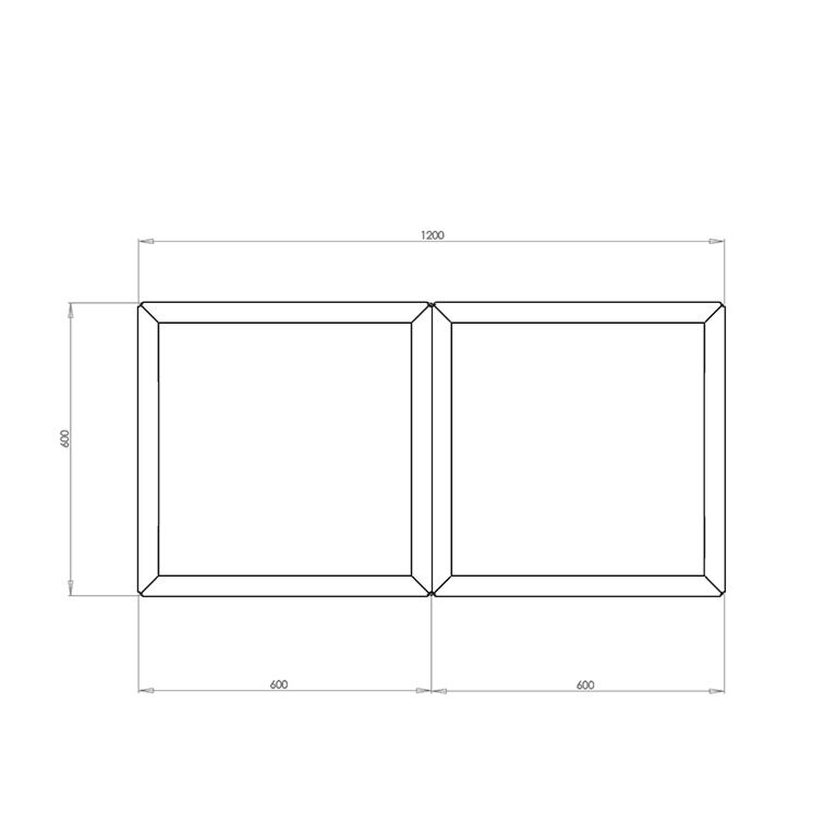 Jardinieră din oțel corten Miami special II 60